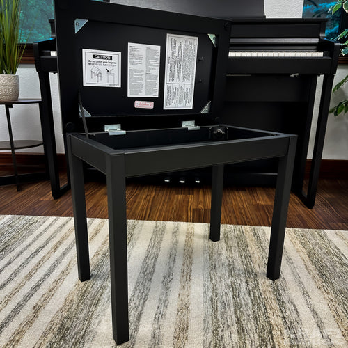 Kawai CA401 Concert Artist Digital Piano - Satin Black - Bench open