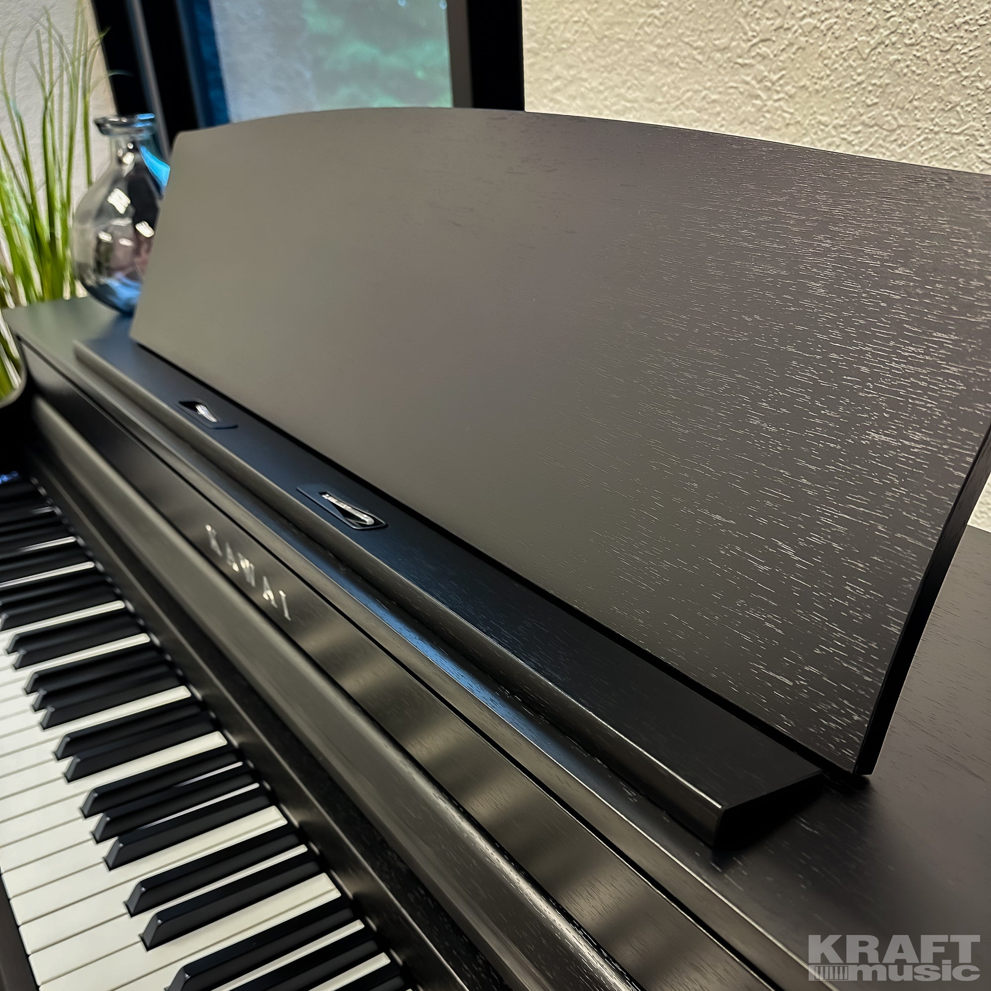 Kawai CA401 Concert Artist Digital Piano - Satin Black - Music Rest