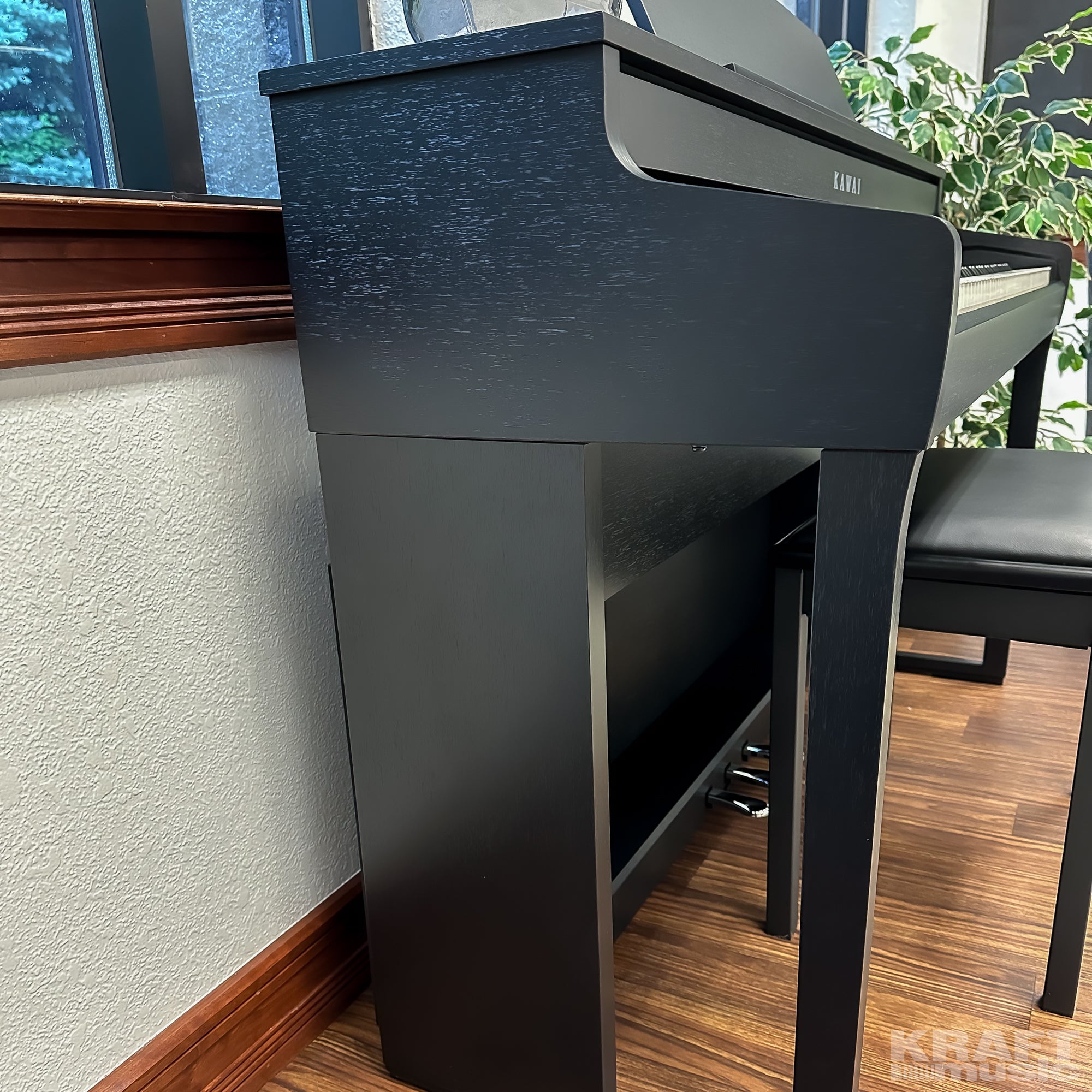 Kawai CA401 Concert Artist Digital Piano - Satin Black - Side View
