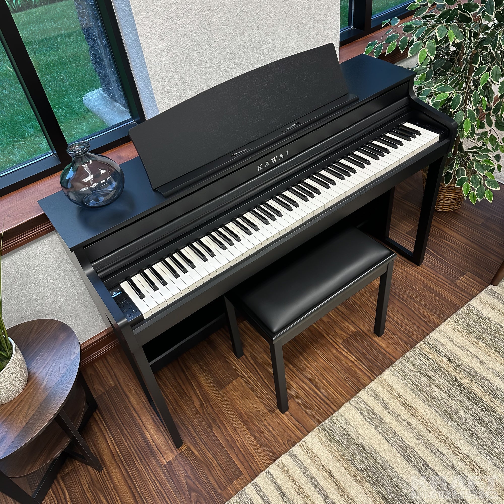 Kawai CA401 Concert Artist Digital Piano - Satin Black - Top View