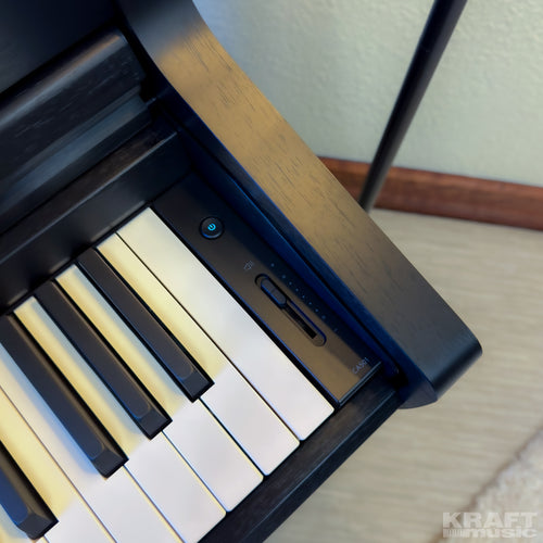Kawai CA501 Concert Artist Digital Piano - Satin Black - power and volume controls