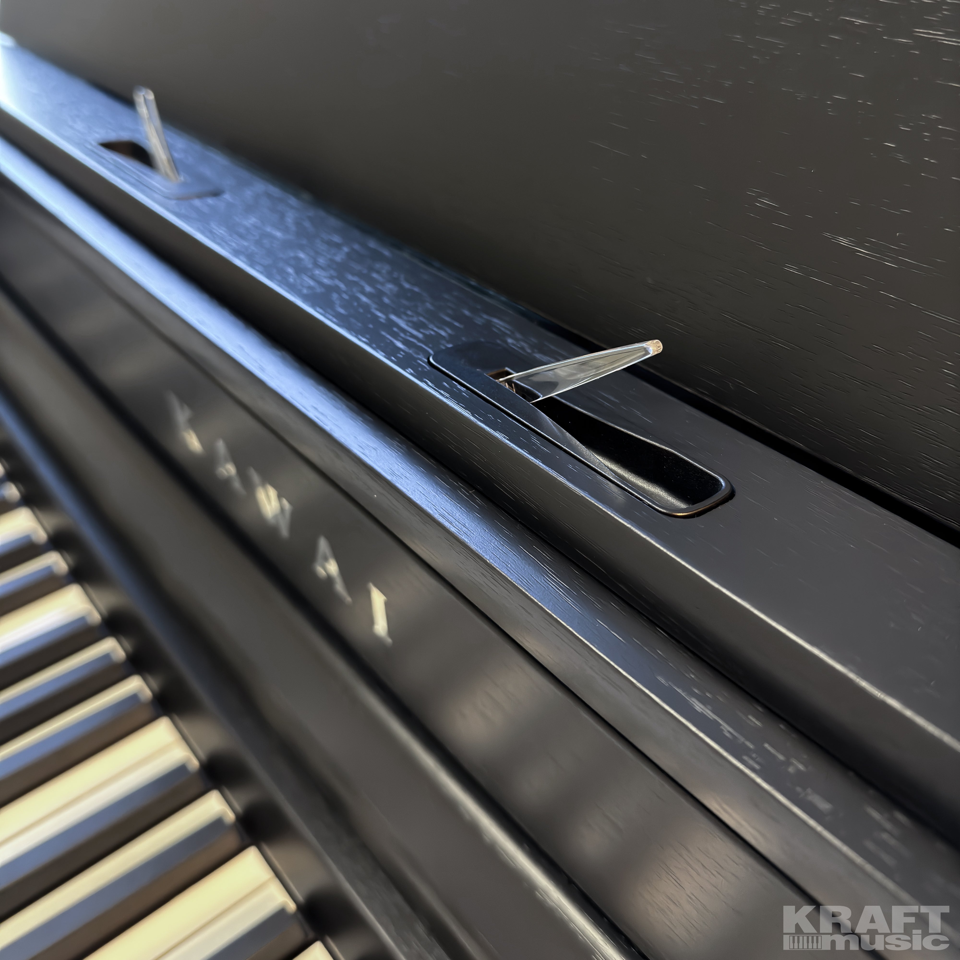 Kawai CA501 Concert Artist Digital Piano - Satin Black - music score braces