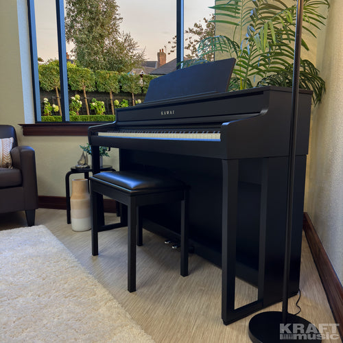 Kawai CA501 Concert Artist Digital Piano - Satin Black - side view