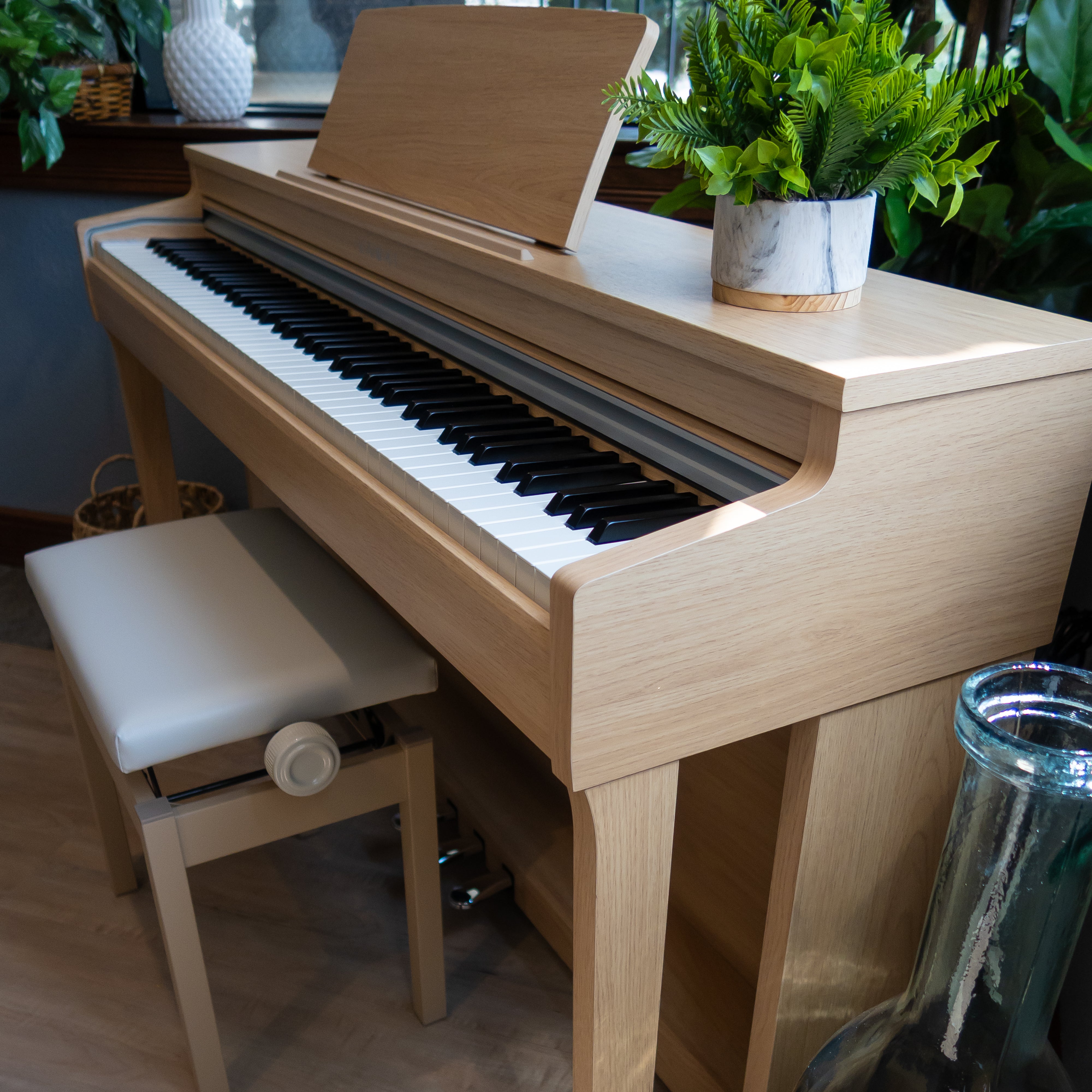 Kawai CN201 Digital Piano - Light Oak - View 1