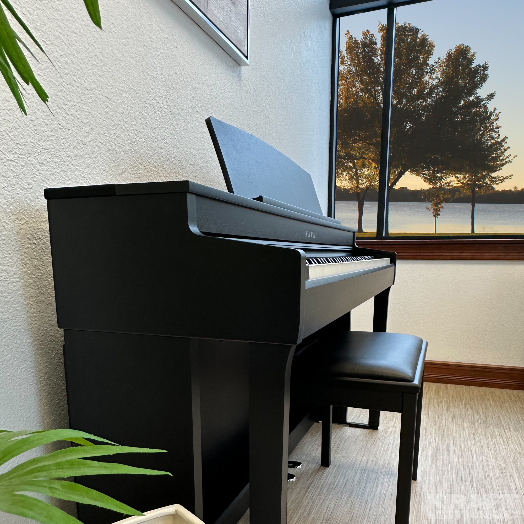 Kawai CN301 Digital Piano - Satin Black - Side view