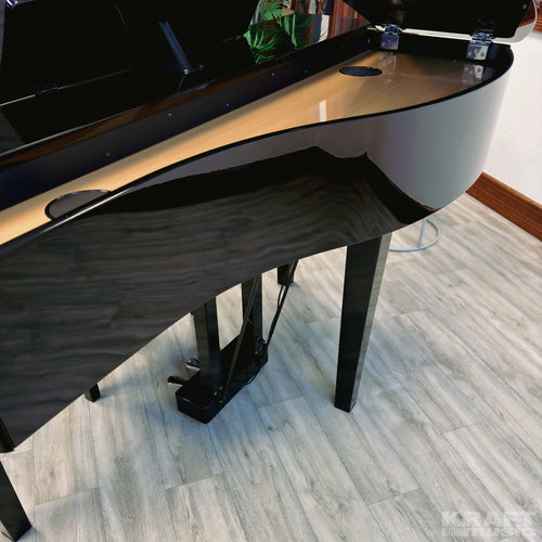 Kawai DG30 Digital Grand Piano - Ebony Polish - back of piano view 2