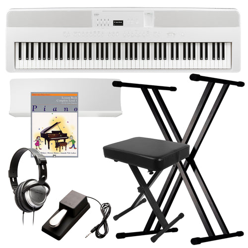 Kawai ES920 Portable Digital Piano - White KEY ESSENTIALS BUNDLE