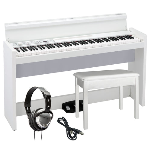 Korg LP-380U Digital Piano - White COMPLETE HOME BUNDLE