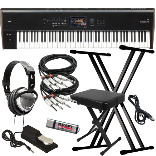 Korg Nautilus AT 88-Key Music Workstation KEY ESSENTIALS BUNDLE