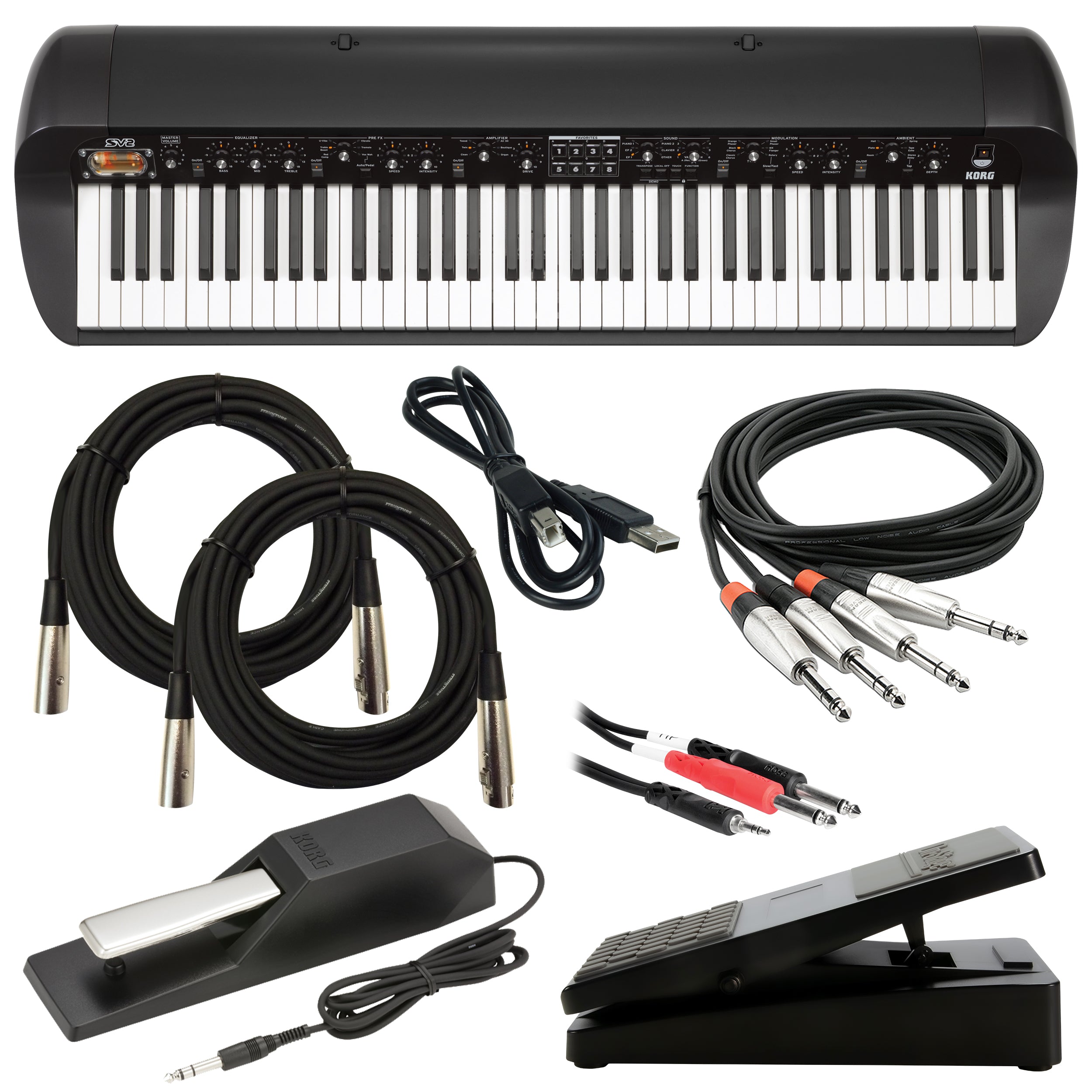 KORG SV-2 (73鍵) STAGE VINTAGE PIANO※箱なし Korg SV-2 73 Stage Vintage Piano - Black CARRY BAG KIT – Kraft Music