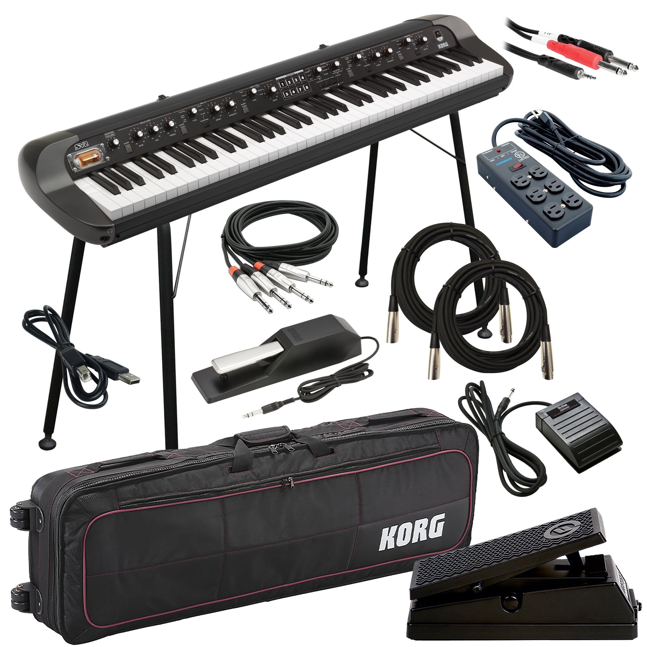 Korg SV-2 73 Stage Vintage Piano - Black STAGE RIG – Kraft Music