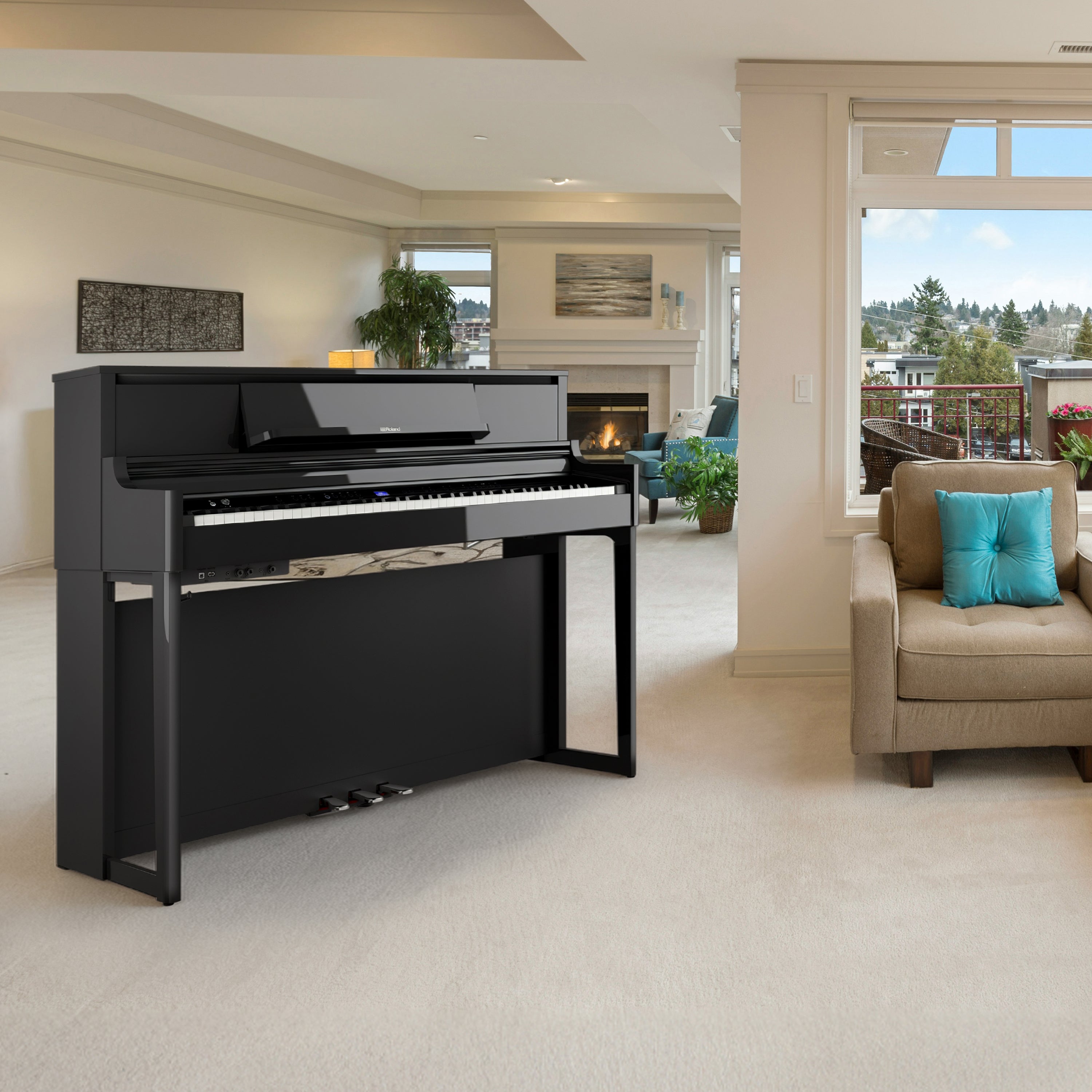 NICENESS ROLAND / ローランド auralee comoli Roland LX-5 Digital Piano with Bench - Polished Ebony – Kraft Music