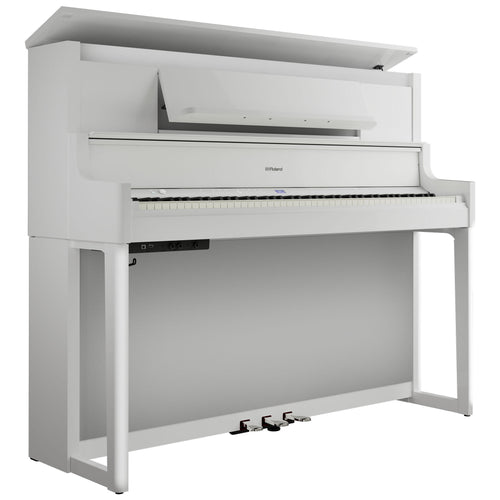Roland LX-9 Digital Piano with Bench - Polished White, View 1