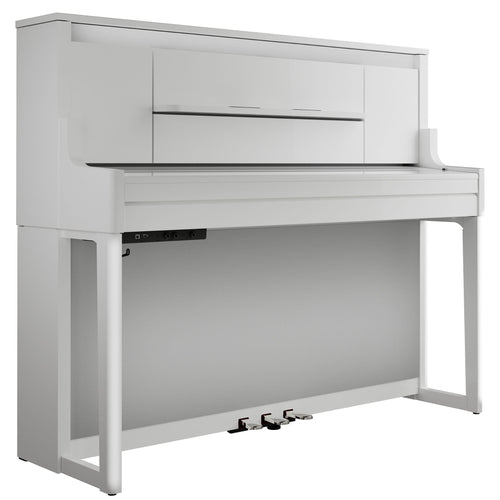 Roland LX-9 Digital Piano with Bench - Polished White, View 2
