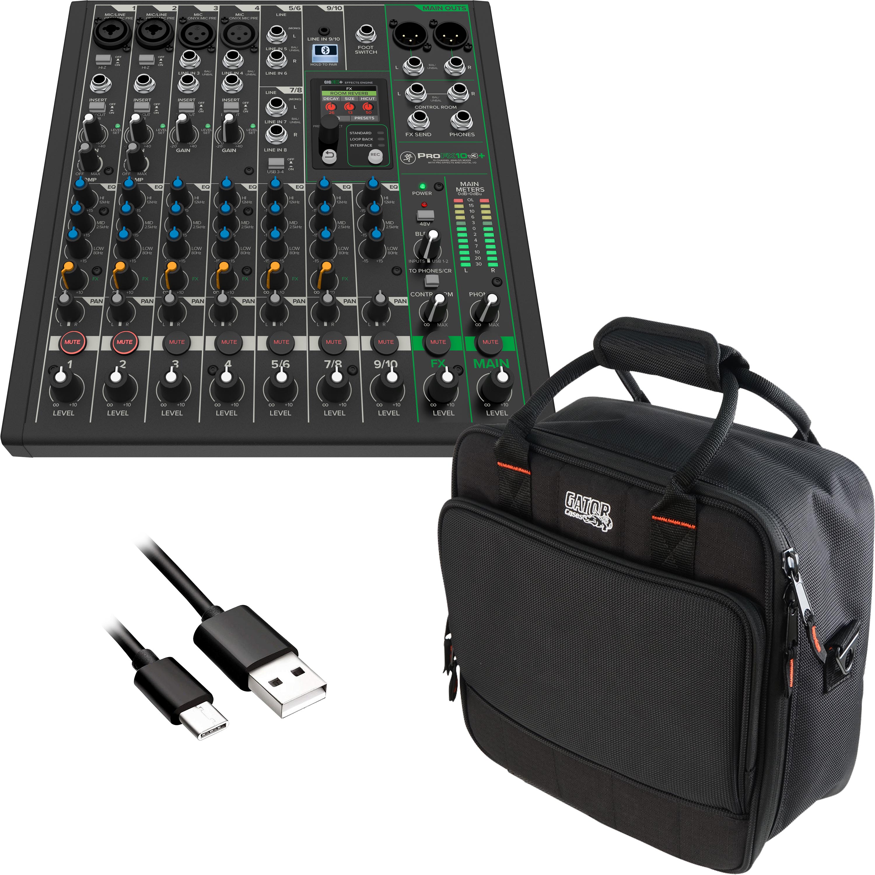 Mackie ProFX10v3+ 10 Channel Mixer CARRY BAG KIT
