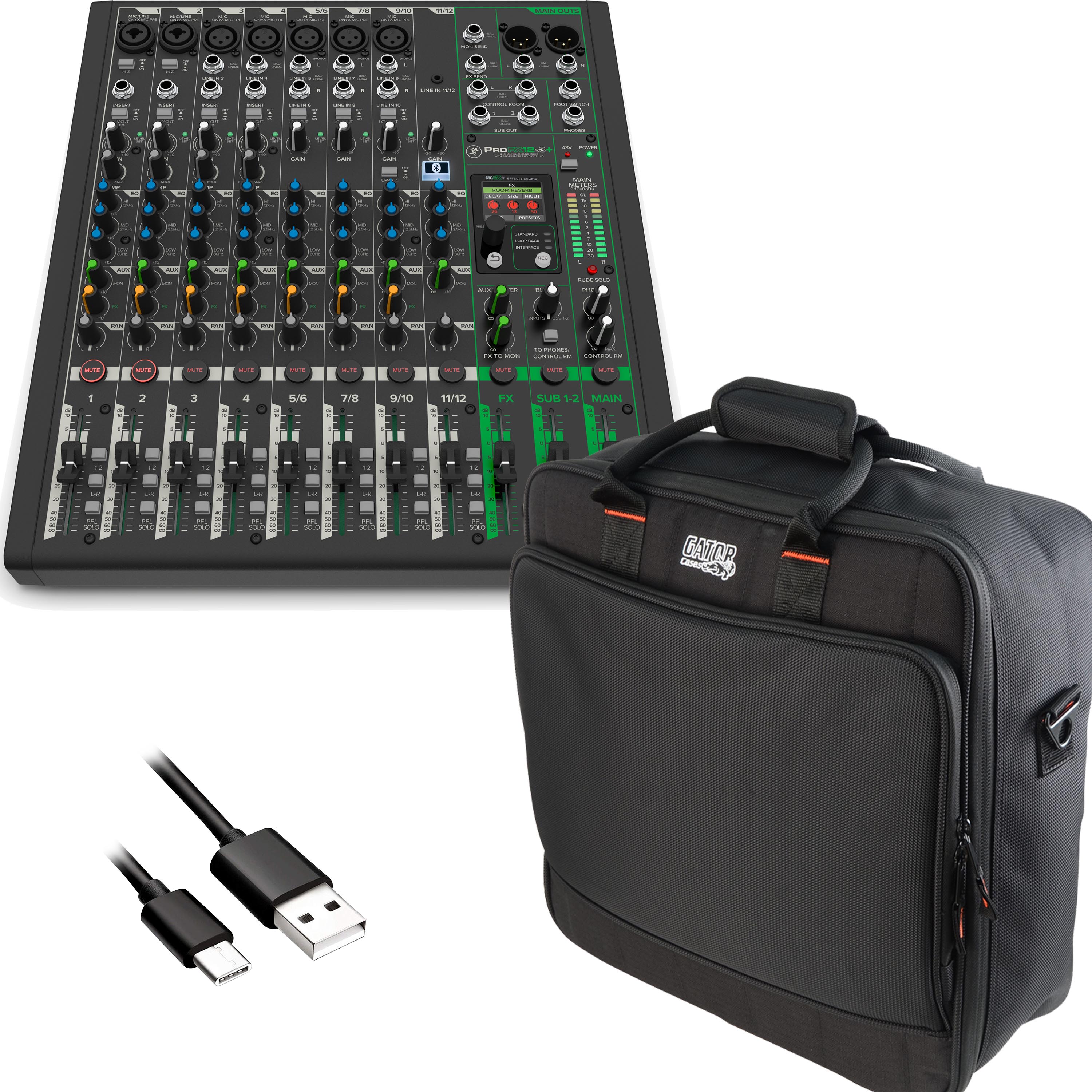 Mackie ProFX12v3+ 12 Channel Mixer CARRY BAG KIT – Kraft Music