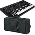 Collage showing components in Moog Messenger Monophonic Analog Synthesizer CARRY BAG KIT