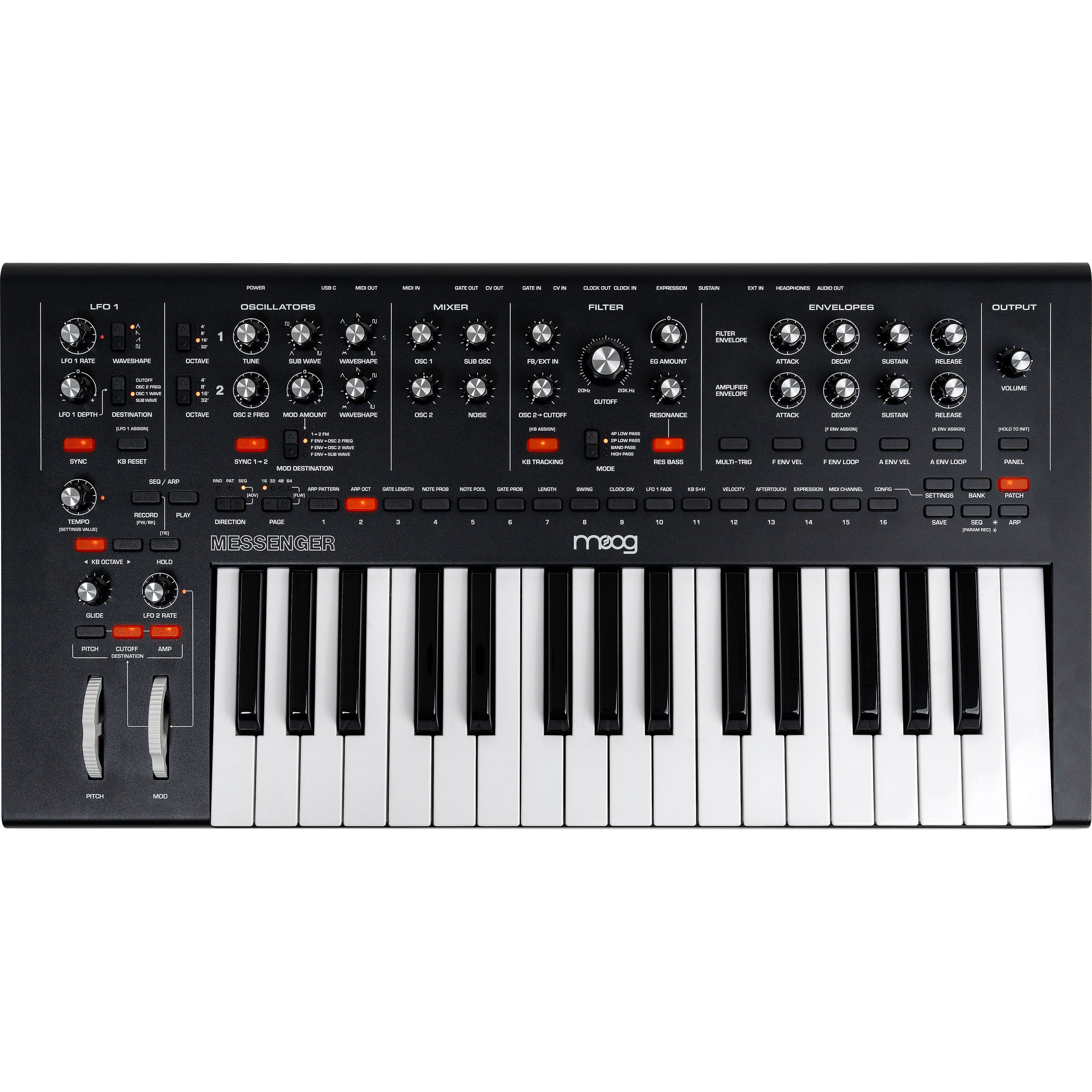 Moog Messenger Monophonic Analog Synthesizer View 1