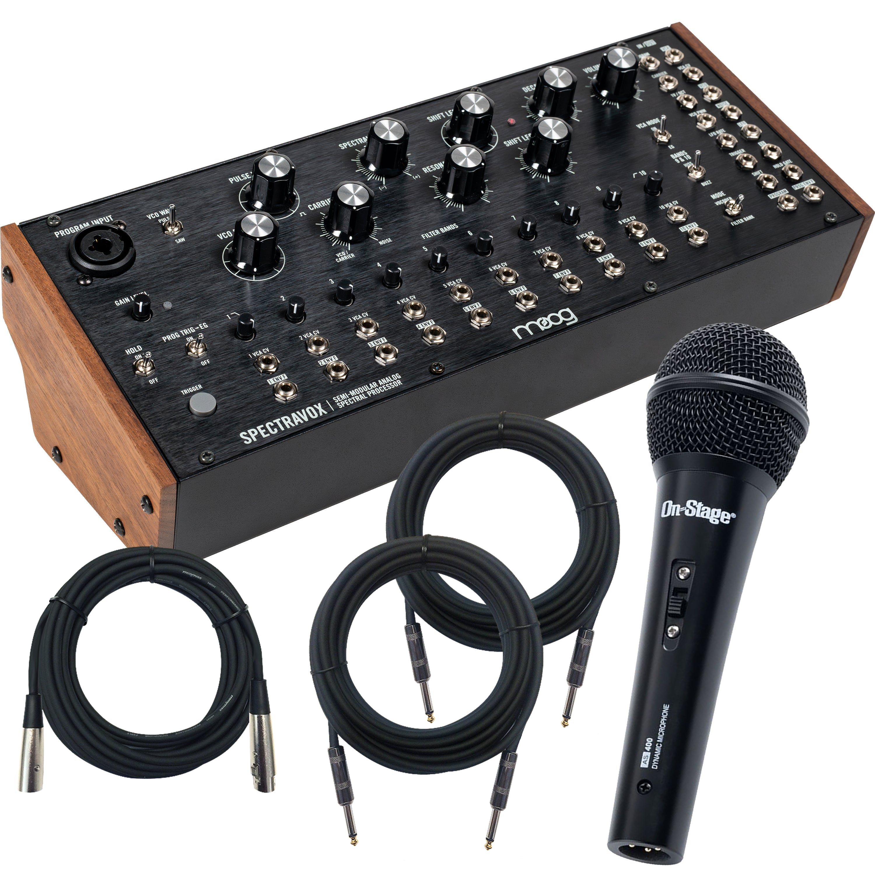 Moog Spectravox Semi-Modular Analog Spectral Processor MIC & CABLE
