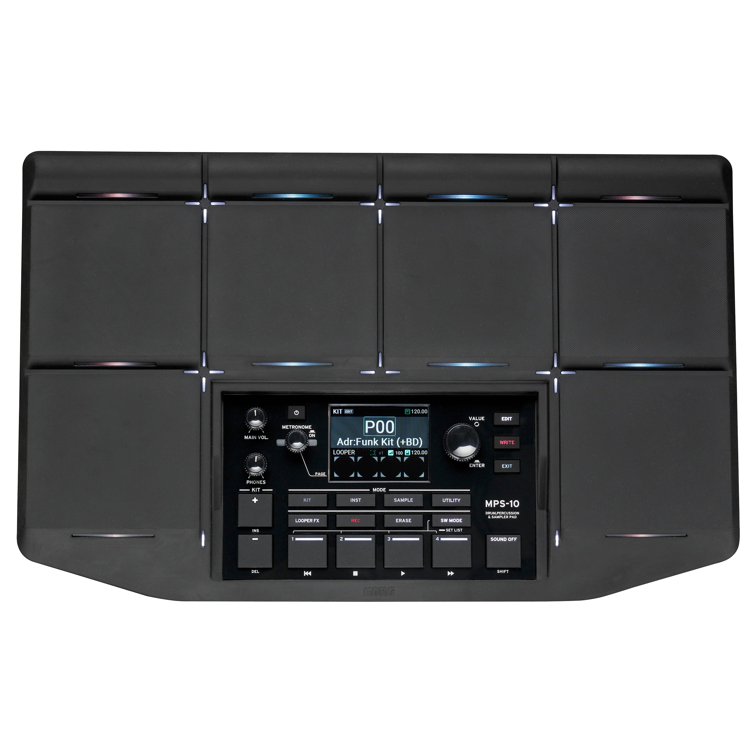 Korg MPS10 Drum Sampler Pad, View 3