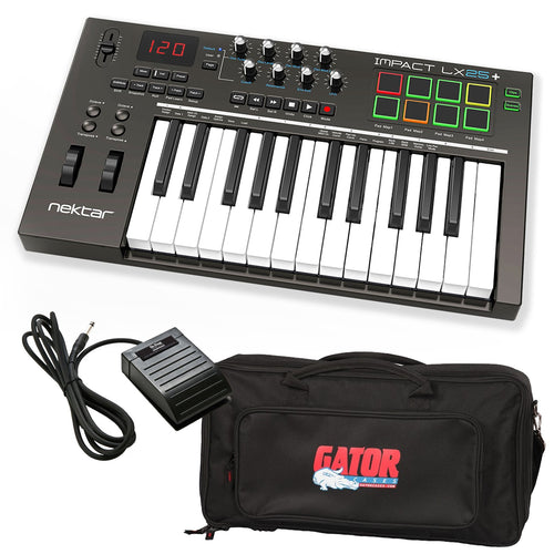 Nektar Impact LX25+ USB MIDI Controller STAGE KIT