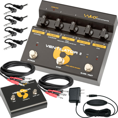 Bundle collage image of Neo Instruments Ventilator II Rotary Effects Pedal REMOTE RIG bundle