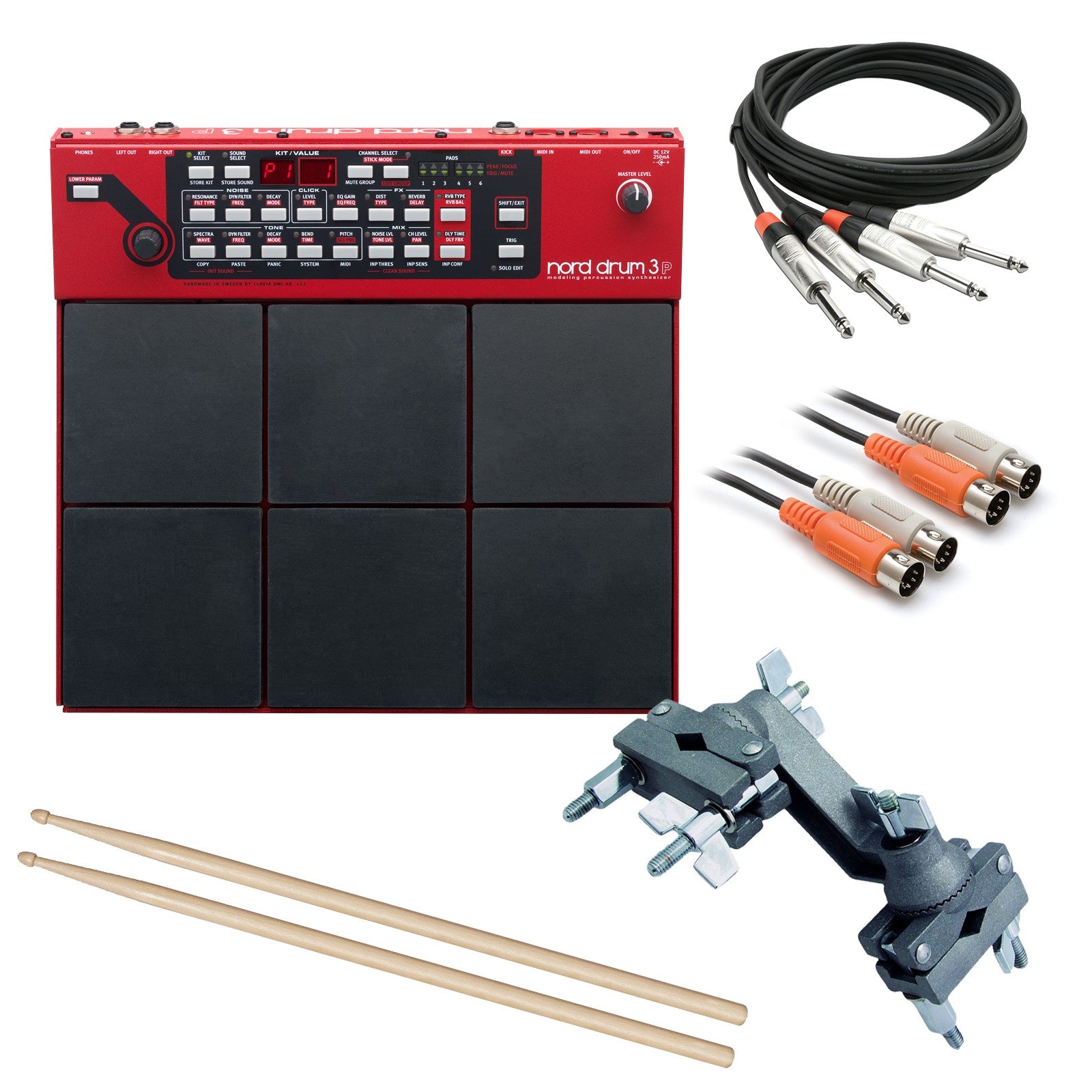 お家で練習用で使いましたNord drum 3p専用ケース付