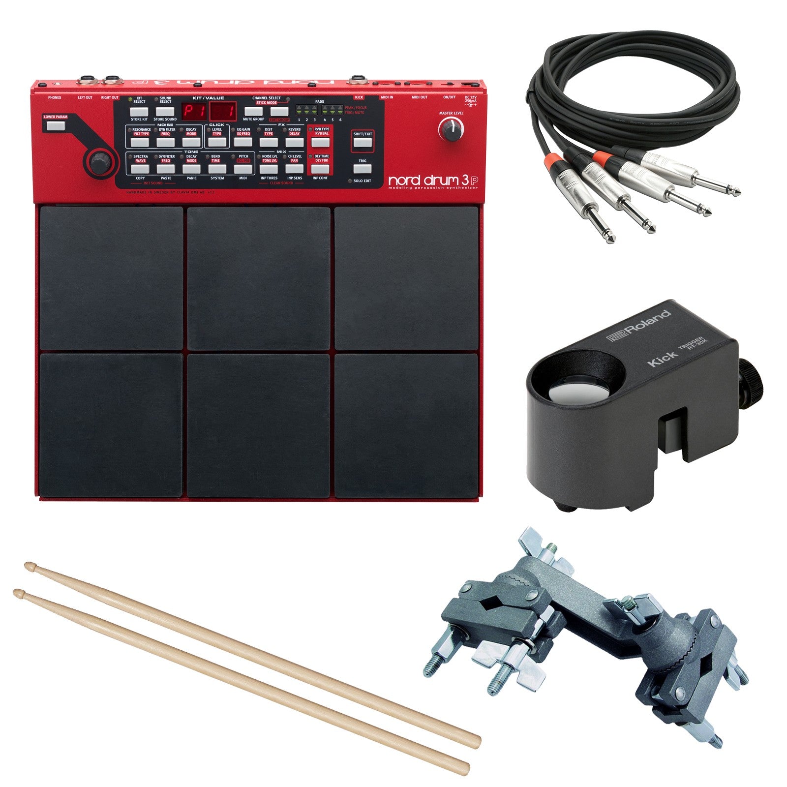Nord Drum 3P Modeling Percussion Synthesizer Multipad TRIGGER KIT