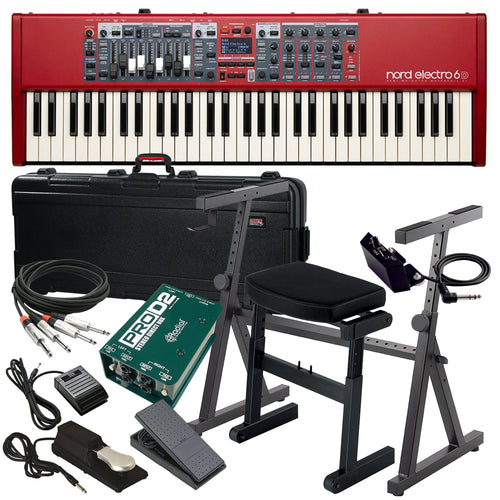 Nord Electro 6D 61 Stage Keyboard STAGE ESSENTIALS BUNDLE