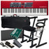 Collage of items included in the Nord Electro 6 HP 73 Stage Keyboard STAGE ESSENTIALS BUNDLE
