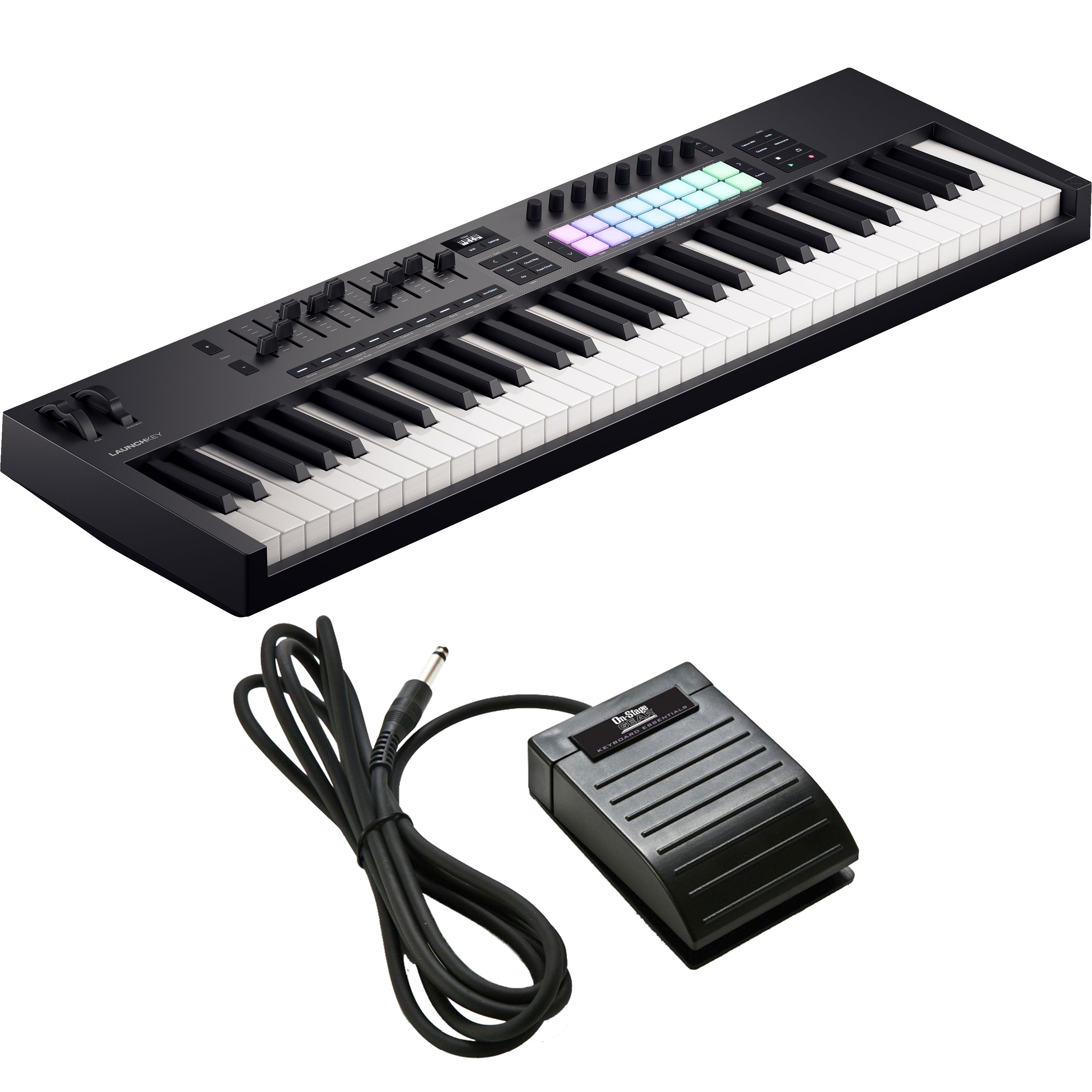 pedale für keyboard Novation Launchkey 61 MK4 USB MIDI Controller Keyboard