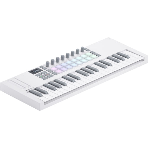 Novation Launchkey Mini 37 Mk4 Keyboard Controller - White View 3