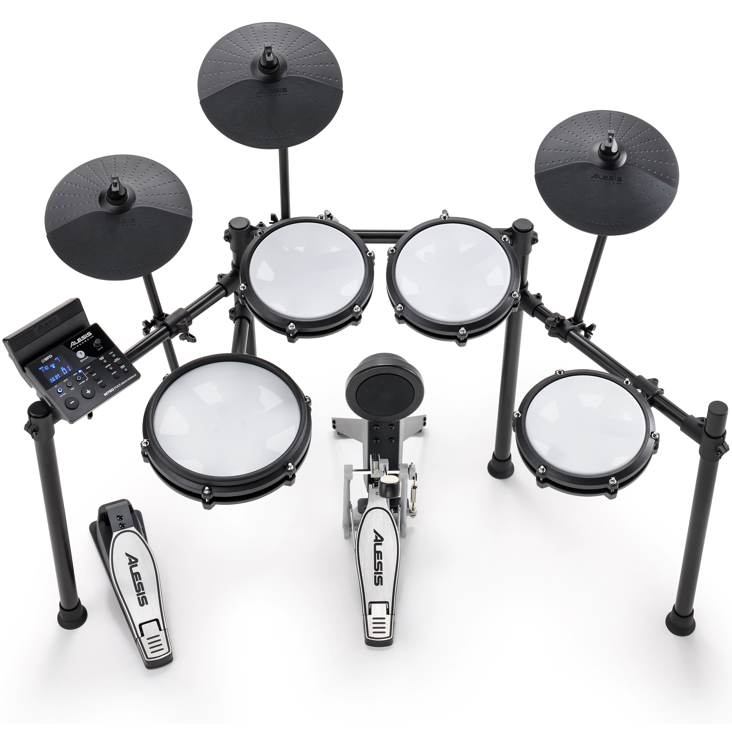 Alesis Nitro Max Mesh Electronic Drum Set COMPLETE DRUM BUNDLE