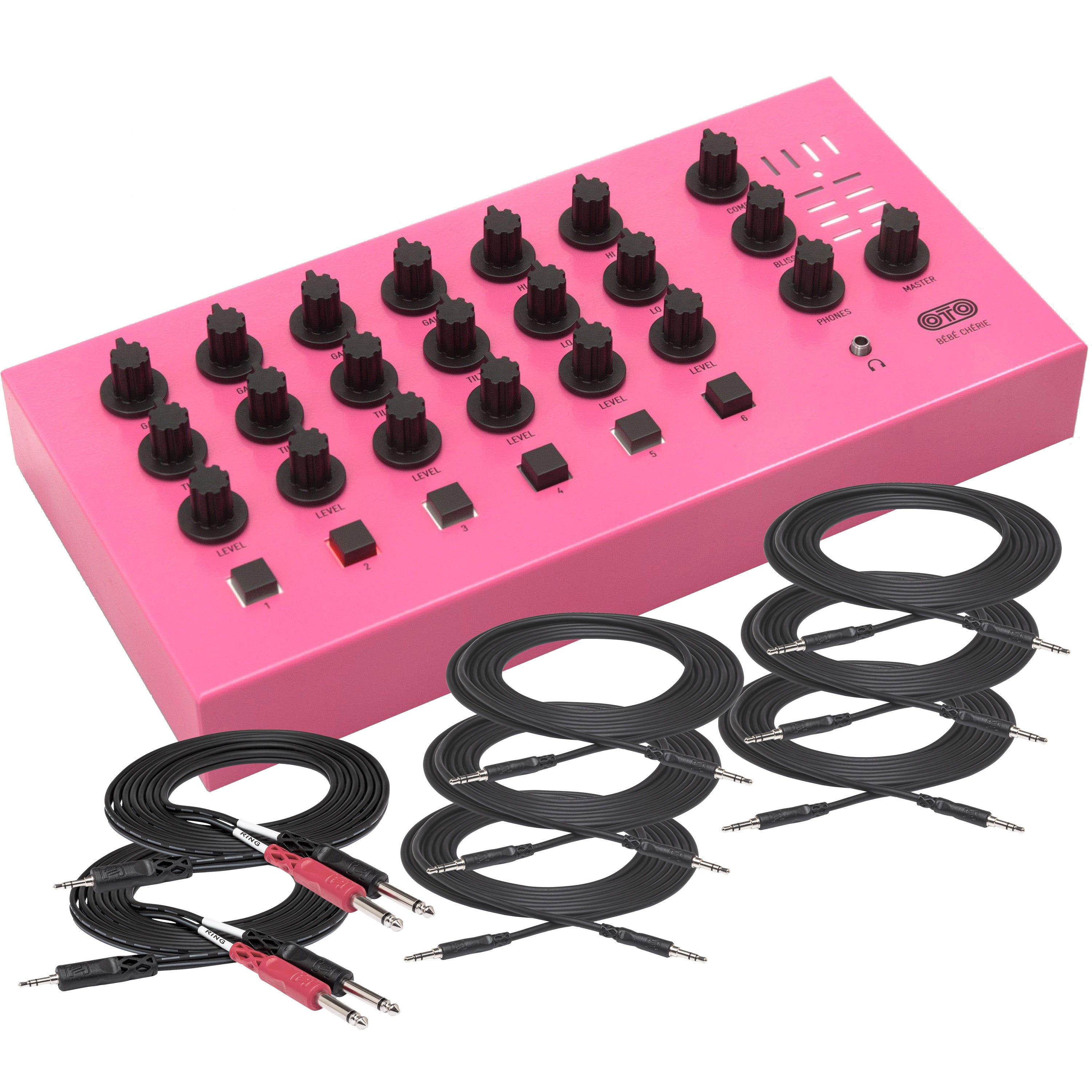 OTO Machines Bébé Chérie 6-Channel Stereo Analog Mixer CABLE KIT