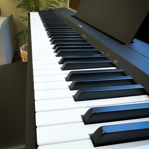 Yamaha P143B Digital Piano with L-100B Stand - Black - View 3