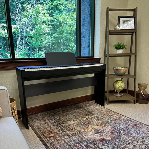 Yamaha P143B Digital Piano with L-100B Stand - Black - View 4