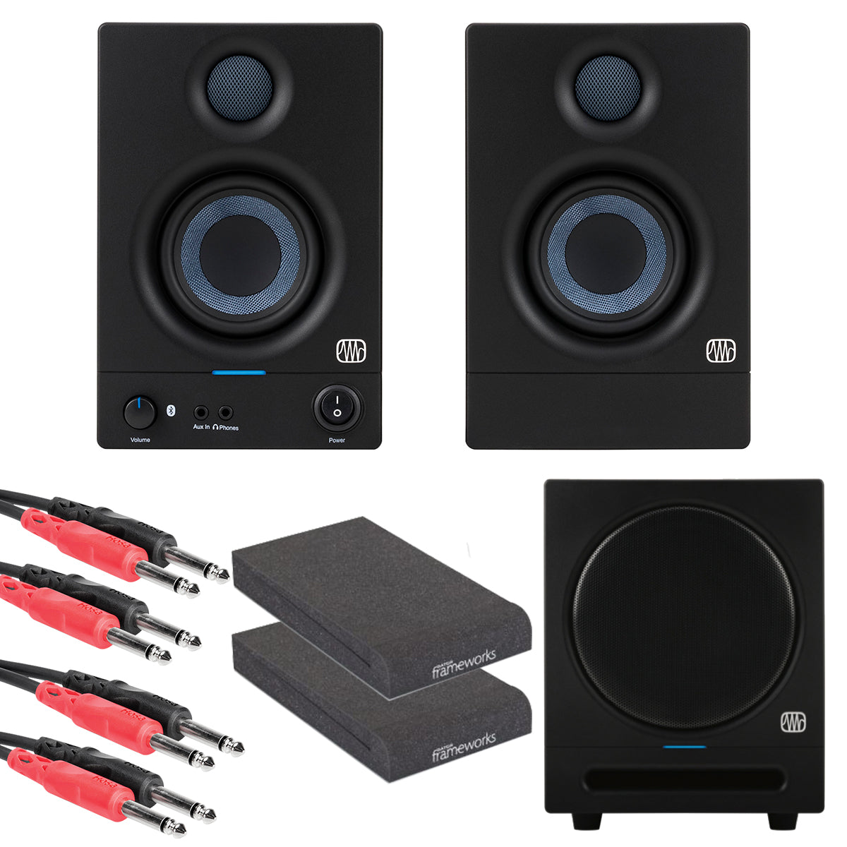 【新品未開封】PreSonus Eris E3.5 BT スピーカー PreSonus Eris 3.5BT ブラック (1ペア) モニタースピーカー
