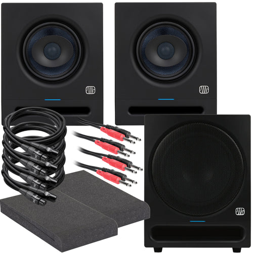 PreSonus Eris Pro 6 6" Active Coaxial 2-way Studio Monitor SUB PAK