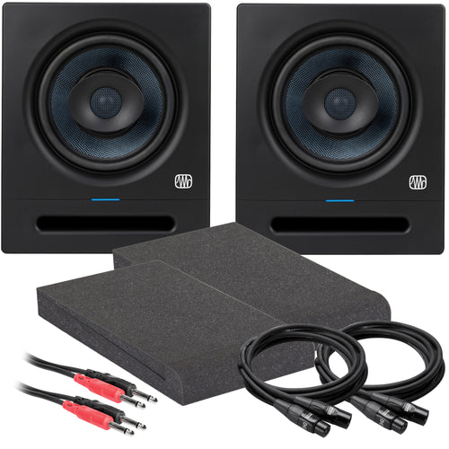 PreSonus Eris Pro 8 8" Active Coaxial 2-way Studio Monitor STUDIO PAK