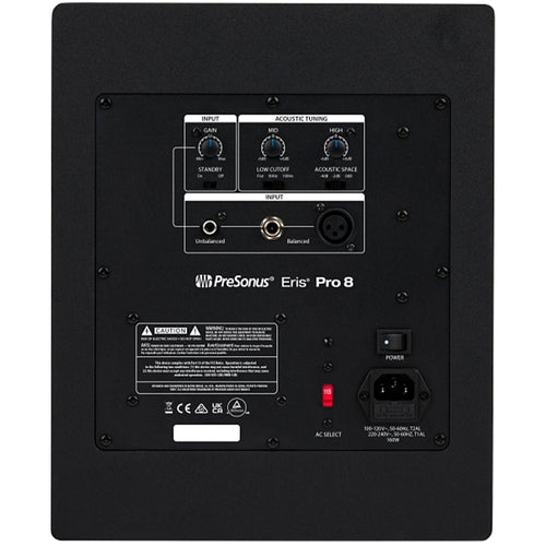 PreSonus Eris Pro 8 8" Active Coaxial 2-way Studio Monitor back