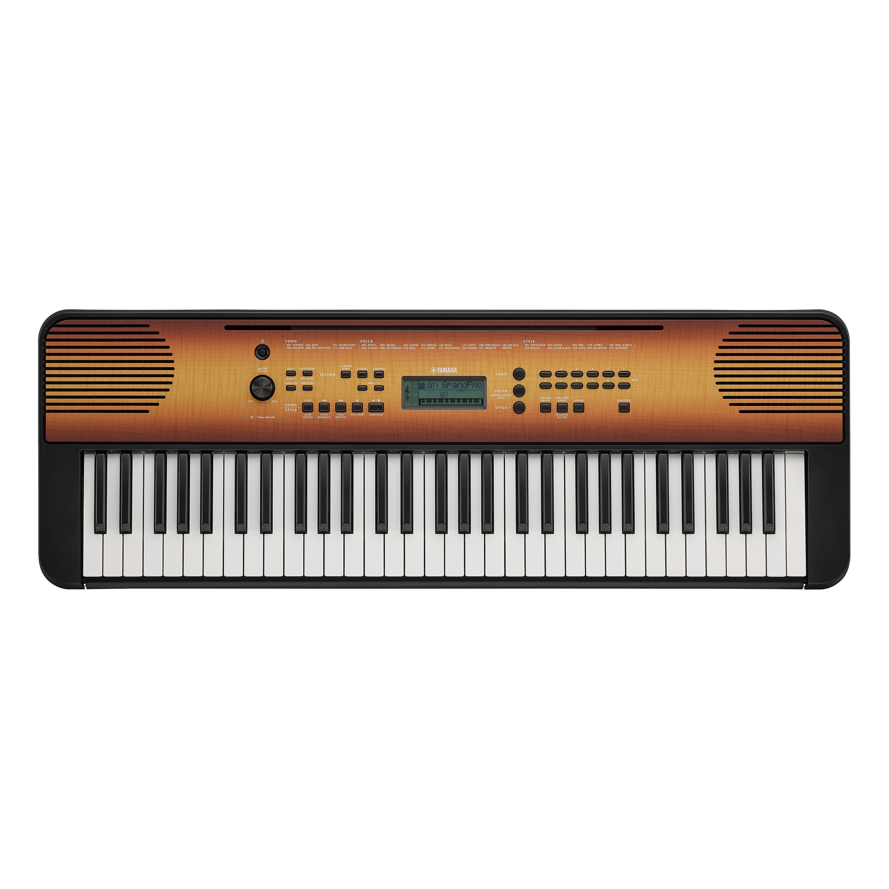 Yamaha PSR-E360 Portable Keyboard - Maple, View 4