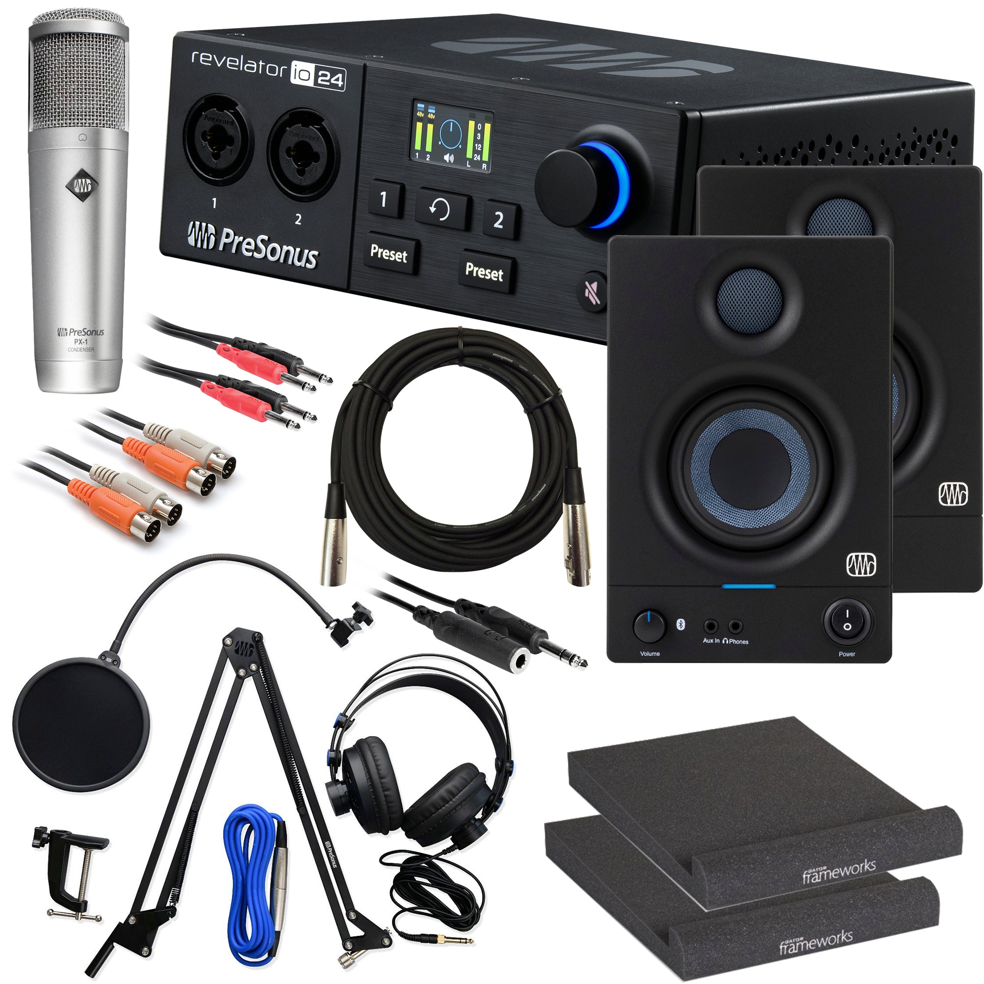 PreSonus Revelator io24 USB-C Audio & MIDI Interface STUDIO RIG – Kraft  Music