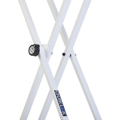 Quiklok T-20 Double-Braced X-Frame Keyboard Stand - White, view 4