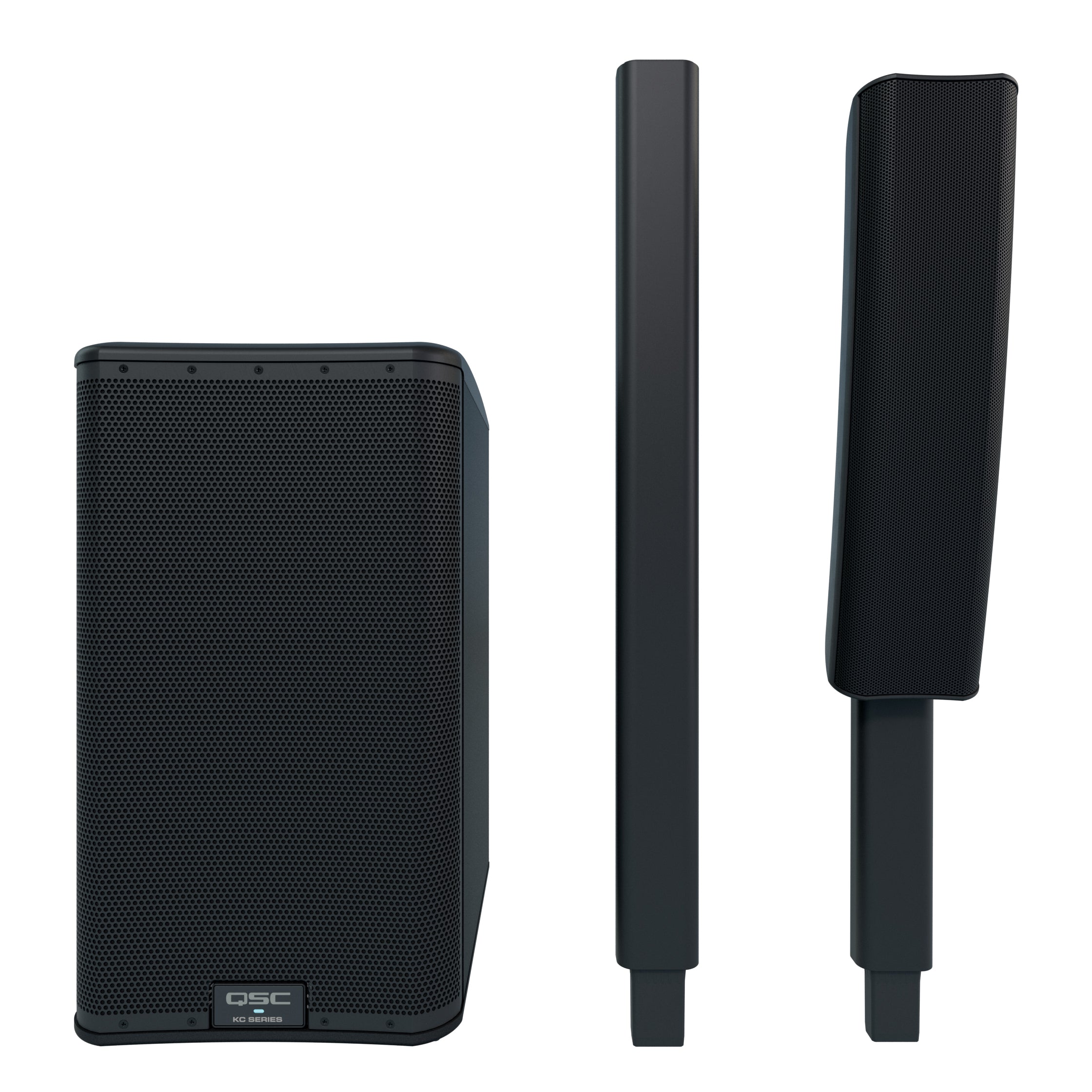 QSC KC12BK 3-Way Column Speaker System - Black, View 2