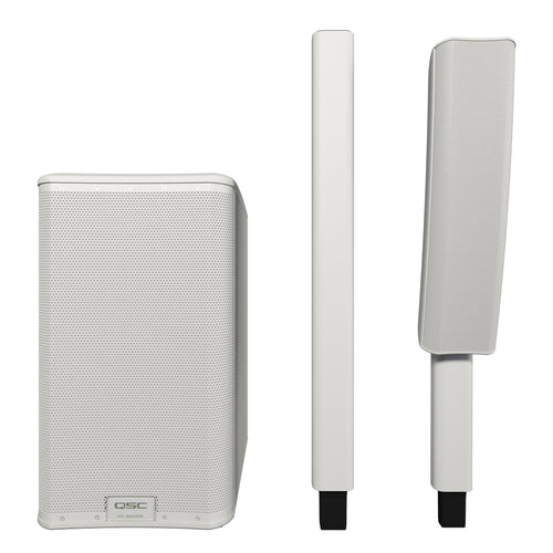 QSC KC12 3-Way Column Speaker System - White, View 2