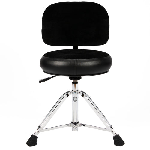 Collage image of the Roc-N-Soc Nitro Round Throne - Black W/ BACKREST