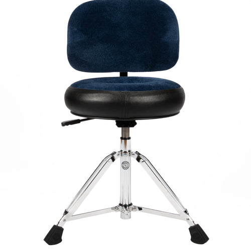 Collage image of the Roc-N-Soc Nitro Round Throne - Blue W/ BACKREST