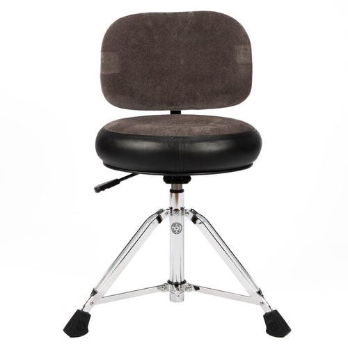 Collage image of the Roc-N-Soc Nitro Round Throne - Grey W/ BACKREST