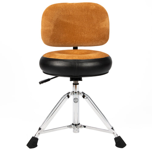 Collage image of the Roc-N-Soc Nitro Round Throne - Tan W/ BACKREST