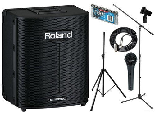 Roland BA-330 Portable Stereo Digital PA System AUDIO ESSENTIALS BUNDL –  Kraft Music